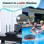 YINMIK Solar Charged Pool Monitor, WiFi pH and Salinity Tester for Salt Water Pool, 5 in 1 Smart Pool Water Salt Monitor, Floating Salt pH Meter for Swimming Pool, Hot Tub, Jacuzzi, Spa(USB Charging)