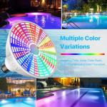 Litezone LED Pool Light Bulb: 120V 45W RGBW Pool Light for Inground Pool with 15 Light Modes - 7000K Pool Lighting - E26 Replacement for Pentair and Hayward Pool Light Fixture