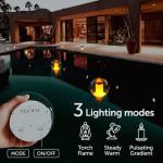 VISOFO Floating Lights Solar Powered Globes for Pool, Pond, Patio & Hot Tub – Outdoor Lanterns Look Like Candles or Torches, Fun Decorations & Cool Gifts for Adults, Pool Toys & Must-Have Decor