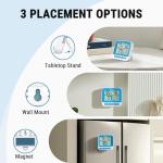 TempPro Waterproof Wireless Pool Thermometer Easy Read, Digital Pool Thermometer Floating for Swimming Pool, Hot Tub, Cold Plunge, Pond, Upgraded IPX8 Water Temperature Monitor (Previously ThermoPro)