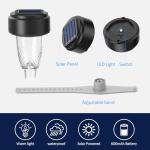 VICHTOP Solar Pool Lights - 6 Pack, Pool Light for Framed Above Ground Pools, Outdoor Swimming Pool Fence Decoration Accessories, Waterproof LED Pool Solar Lights, Pool Enclosure Lighting Decor