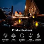 VISOFO Floating Lights Solar Powered Globes for Pool, Pond, Patio & Hot Tub – Outdoor Lanterns Look Like Candles or Torches, Fun Decorations & Cool Gifts for Adults, Pool Toys & Must-Have Decor