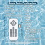 Litezone LED Pool Light Bulb: 120V 45W RGBW Pool Light for Inground Pool with 15 Light Modes - 7000K Pool Lighting - E26 Replacement for Pentair and Hayward Pool Light Fixture