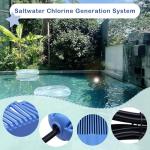 REAXOAL Saltwater Chlorine Generation System,Drop-in Salt System Conversion kit Compatible with Hot Tubs and Swim Spas,Up to 2000 Gallons
