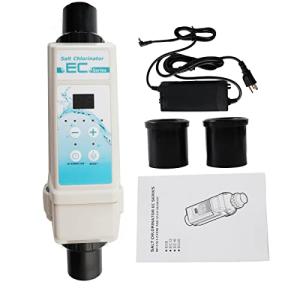 TABODD EC12 Clear Saltwater Pool Chlorine Generator, Automatic Salt Water Chlorination System for Swimming Pools up to 25000 Gallon, Saltwater Chlorine Generation Machine for Spas and Hot Tubs