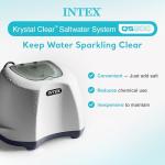 INTEX QS500 Krystal Clear Saltwater Chlorine System for Above Ground Pools: Keeps Water Clean and Clear – Reduces Chemical Use – Up to 7000 Gal. Pools
