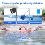 Saltwater Chlorine Generation System Drop in Salt System Conversion Kit for Hot Tubs and Swim Spas Up to 2000 Gallons