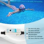 TABODD EC12 Clear Saltwater Pool Chlorine Generator, Automatic Salt Water Chlorination System for Swimming Pools up to 25000 Gallon, Saltwater Chlorine Generation Machine for Spas and Hot Tubs