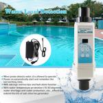 TABODD EC12 Clear Saltwater Pool Chlorine Generator, Automatic Salt Water Chlorination System for Swimming Pools up to 25000 Gallon, Saltwater Chlorine Generation Machine for Spas and Hot Tubs