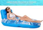 Jasonwell Inflatable Pool Float Adult - Pool Floaties Lounger Floats Raft Floating Chair Water Floaties for Swimming Pool Lake Lounge Float with Cup Holders Beach Pool Party Toys for Adults