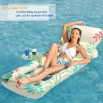 Jasonwell Inflatable Pool Float Adult - Pool Floaties Lounger Floats Floating Chair Raft with Adjustable Backrest Cup Holders Water Floaty Lake Lounge Tanning Floats Beach Party Toys for Adults