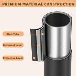 Livilord 3-Tier Over The Toilet Storage Rack, Space Saver Metal Bathroom Shelves, Freestanding Over Toilet Bathroom Organizer for Bathroom/Living Room, Black