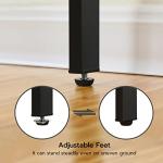 HOOBRO Over The Toilet Storage, 3-Tier Bathroom Organizer Shelf Over Toilet, Freestanding Bathroom Storage Shelves, Space Saver, Easy to Assemble for Room, Rustic Brown and Black BF41TS01