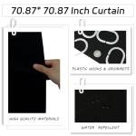 Black Bathroom Accessories Set, 9-Piece Bathroom Accessory Sets Complete with Trash Can, Shower Curtain, Vanity Tray, Soap Dispenser, Soap Dish, Toothbrush Holder, Toothbrush Cup and Toilet Brush