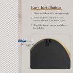 NEWBULIG Gold Round Wall Mirror 24 Inch, Bathroom Mirrors for Over Sink, Wall Decor for Bathroom, Entryway, Bedroom, Vanity