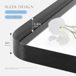 Sweetcrispy 22x30 Inch Black Bathroom Mirrors for Wall, Bathroom Mirrors for Over Sink, Rectangle Wall Decor for Entryway, Bedroom, Vanity