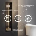 Sweetcrispy 24.1"x32.1" Smart Anti-Fog LED Bathroom Mirror with Front Light & Backlit, 3 Color Temperatures, Dimmable, Memory Function, Rectangle Modern Vanity Mirror