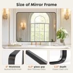 Sweetcrispy 22x30 Inch Black Bathroom Mirrors for Wall, Bathroom Mirrors for Over Sink, Rectangle Wall Decor for Entryway, Bedroom, Vanity