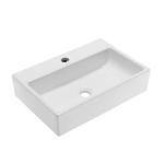 Swiss Madison SM-VS203 Claire 20" Rectangle Vessel Sink, Glossy White