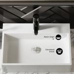 Swiss Madison SM-VS203 Claire 20" Rectangle Vessel Sink, Glossy White