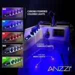 ANZZI Walk In Tub 53" x 27" Left-Drain Bathtub, Air & Whirlpool Massage Jets, Quick Fill with 6 Setting Handheld Shower, Aromatherapy, Bath Pillow, LED Light | 2753FLWL