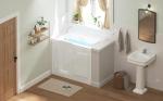 FerdY Floridian 52" x 30" Walk-in Bathtub with Left-Side Door Opening and Quick Fill and Drain System, Rectangular Soaking Bathtub in White