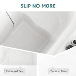 CO-Z Walk In Tub, 52" x 30" Walk In Bathtub Shower Combo with Inswing Door, Low Entry Soaking Bathtub with Handheld Shower Sprayer & Slip Resistant Floor (Right)