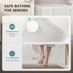 CO-Z Walk In Tub, Walk In Tubs for Seniors, 52" x 30" Walk In Tub Shower Combo with Right Side Inswing Door, Low Entry Soaking Bathtub with Handheld Shower Sprayer & Slip Resistant Floor