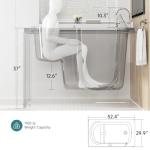 CO-Z Walk In Tub, 52" x 30" Walk In Bathtub Shower Combo with Inswing Door, Low Entry Soaking Bathtub with Handheld Shower Sprayer & Slip Resistant Floor (Right)