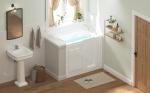 FerdY Floridian 52" x 30" Walk-in Bathtub with Right-Side Door Opening and Quick Fill and Drain System, Rectangular Soaking Bathtub in White