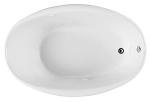 PROFLO PFS7040 Lansford 70" x 40" Drop In Acrylic Soaking Tub with Reversible Drain and Overflow - White