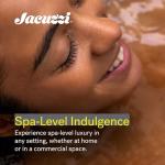 JACUZZI SIGNATURE Acrylic Corner Drop-In Soaking Bathtub, Slip Resistant, Center Drain Placement, 60” (L) x 60” (W), White