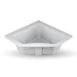 JACUZZI SIGNATURE Acrylic Corner Drop-In Soaking Bathtub, Slip Resistant, Center Drain Placement, 60” (L) x 60” (W), White