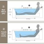 67-Inch Jetted Bathtub with Healing Chromotherapy,Jetted Tub with Heater,Comforting Hydro Massage Tub with Waterfall Joy