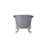 Signature Hardware 415281 Lena 72" Cast Iron Soaking Clawfoot Tub with Pre-Drilled Overflow Hole