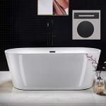 Woodbridge 67" White Acrylic Freestanding Soaking Tub