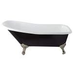 Signature Hardware 415196 Goodwin 66" Cast Iron Soaking Clawfoot Tub with Pre-Drilled Overflow Hole