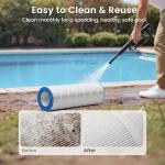 Future Way CC200 Pool Filter Cartridge Replacement for Pentair Clean & Clear 200, Replace Pentair R173217, Pleatco PAP200, Unicel C-9419, 200 sq.ft