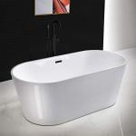 Woodbridge 67" White Acrylic Freestanding Soaking Tub