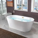 Woodbridge 67" Acrylic Freestanding Soaking Bathtub