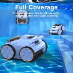 (2025 New) Robotic Pool Vacuum, Robotic Pool Cleaner for Inground Pools, Pool Robot with Smart Navigation, Floor/Wall/Waterline Cleaning, 180 Mins Runtime for Pool Up to 2100 Sq.ft