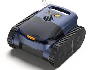 (2026 Upgrade) Pool Vacuum for Inground Pool & Above Ground Pool, Cordless Pool Cleaner with Smart Navigation, Self-Parking, LED Indicator, Wall&Waterline Cleaning Pool Robot up to 2150 Sq.ft