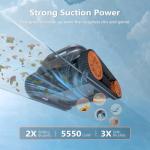 CoasTeering Upgraded Cordless Robotic Pool Cleaner with Smart Navigation, 210 Min Runtime, Wall & Waterline Cleaning, Pool Vacuum for Ingrounds & Above Ground Pools up to 3229 Sq.ft