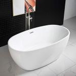 Woodbridge 59" White Acrylic Soaking Bathtub