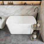 Acrylic Freestanding Soaking Bathtub with Seat