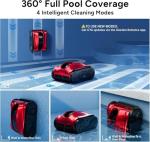 (2025 Upgrade) iGarden K Pro Cordless Robotic Pool Cleaner, 15H Max Runtime for Inground Pools, Wall Climbing & Waterline Scrubbing, 7400 GPH Suction, Smart AI Navigation, App & Touchscreen Control