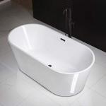 Woodbridge 67" White Acrylic Freestanding Soaking Tub