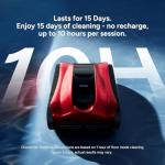 (2025 Upgrade) iGarden K Pro Cordless Robotic Pool Cleaner, 10H Max Runtime for Inground Pools, Wall Climbing & Waterline Scrubbing, 6604 GPH Suction, Smart AI Navigation, App & Touchscreen Control