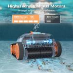 CoasTeering Upgraded Cordless Robotic Pool Cleaner with Smart Navigation, 210 Min Runtime, Wall & Waterline Cleaning, Pool Vacuum for Ingrounds & Above Ground Pools up to 3229 Sq.ft