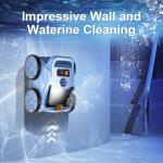 Robotic Pool Cleaner for Inground Pools, OOTDAY Cordless Robotic Pool Vacuum, Pool Robot with Smart Navigation, Floor/Wall/Waterline Cleaning, 150 Mins Runtime, Pools up to 2000 Sq.ft